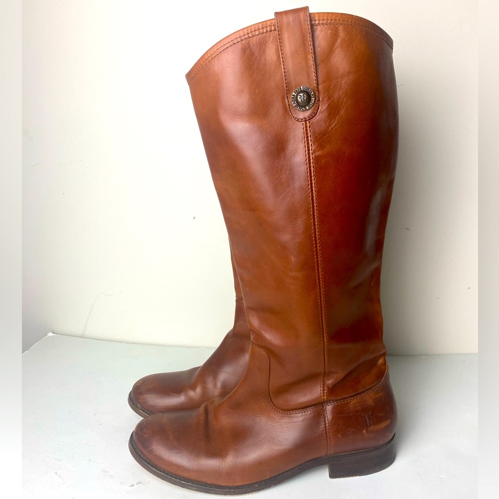 Frye Melissa Button Women's Boots - cognac size 9.5